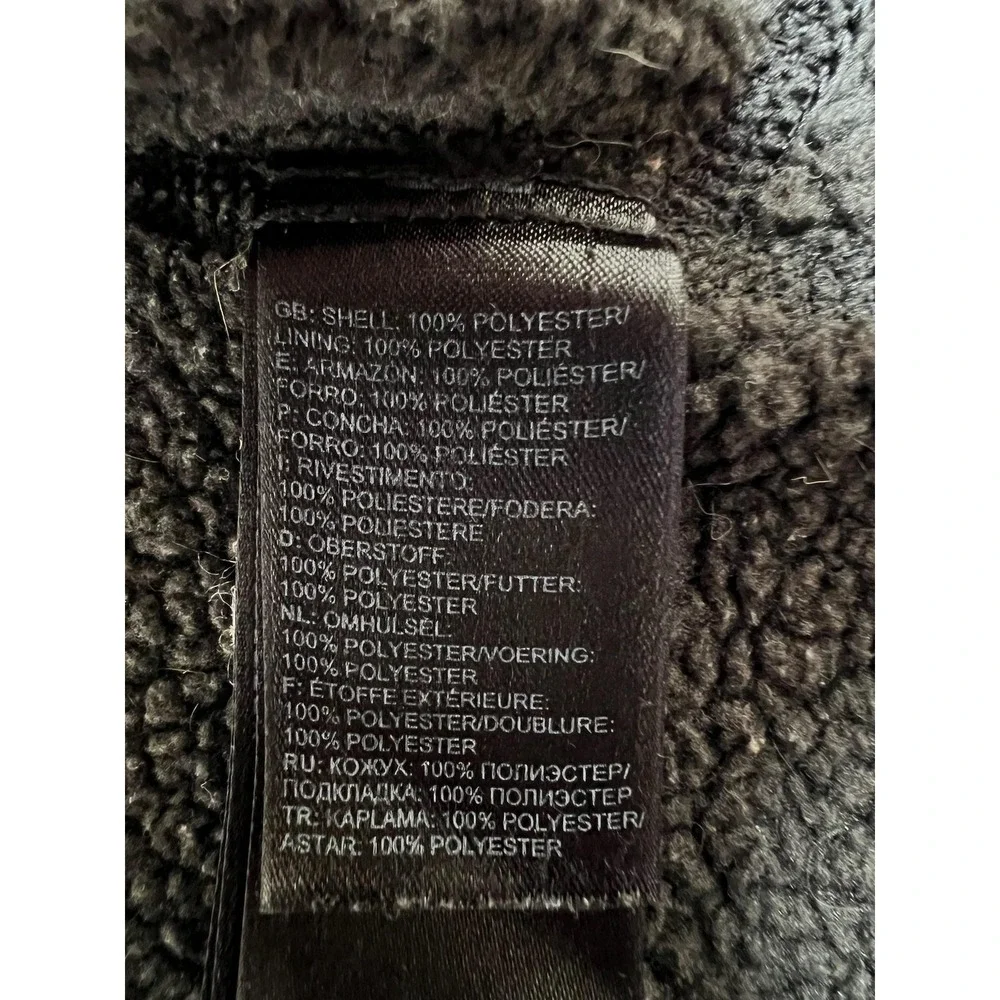 The North Face Jacket Mens Small Gray Gordon Lyons Hooded Fleece Full Zip